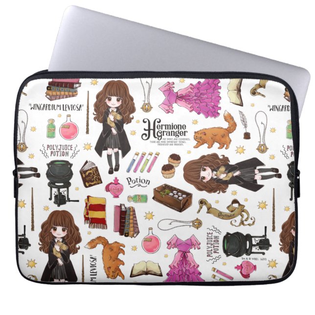 Housse Pour Ordinateur Portable Aquarelle magique Hermione Granger (Devant)
