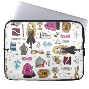 Housse Pour Ordinateur Portable Aquarelle Magique Luna Lovegood