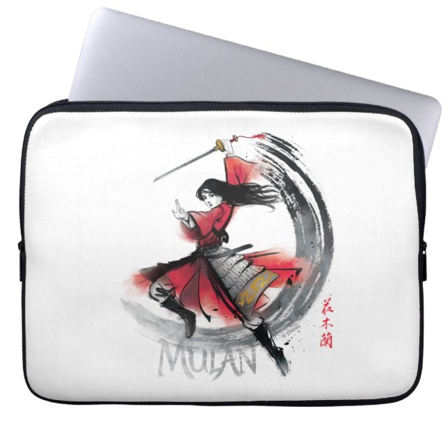 Housse Pour Ordinateur Portable Aquarelle Mulan Sword Art (Devant)