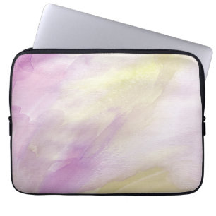 Housse Pour Ordinateur Portable Aquarelle pourpre d'or