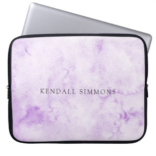 Housse Pour Ordinateur Portable Aquarelle violette élégant