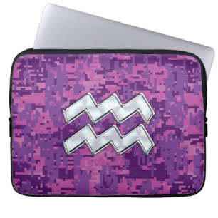 Housse Pour Ordinateur Portable Aquarius Connexion à la caméra numérique rose fuch
