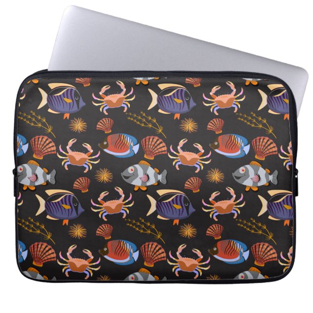 Housse Pour Ordinateur Portable Aquatic animals | ocean underwater life (Devant)