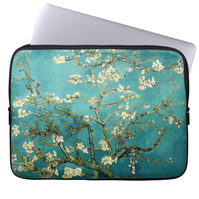 Housse Pour Ordinateur Portable Arbre d'amande en fleurs Van Gogh (Devant)