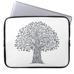Housse Pour Ordinateur Portable Arbre de griffonnage de la vie