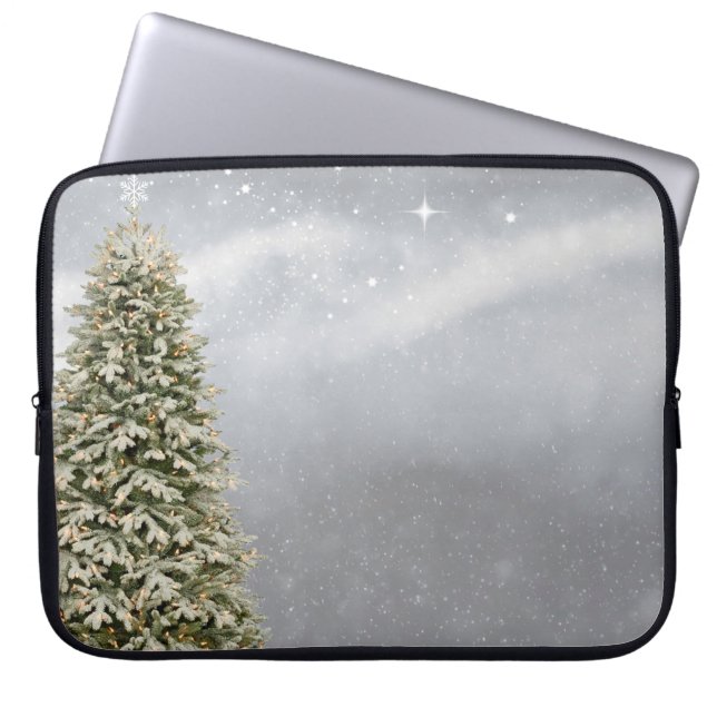 Housse Pour Ordinateur Portable Arbre de Noël (Devant)