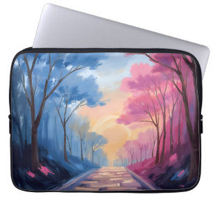 Housse Pour Ordinateur Portable Arbres Colorés
