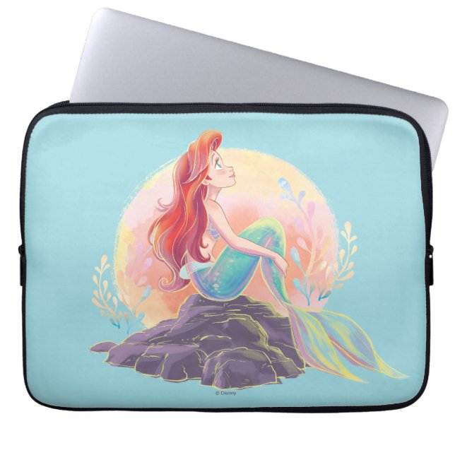 Housse Pour Ordinateur Portable Ariel rêvé sur les rochers (Devant)