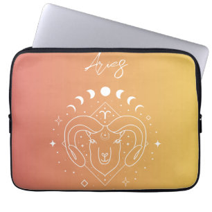 Housse Pour Ordinateur Portable Aries zodiaque horoscope étoile signe dégradé