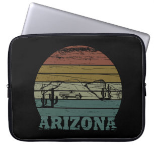 Housse Pour Ordinateur Portable arizona état coucher de soleil vintage paysage az