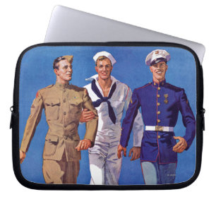 Housse Pour Ordinateur Portable Armée, Marine et Marines