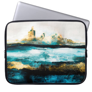 Housse Pour Ordinateur Portable arrière - plan Abstrait de texture d'huile. Peindr
