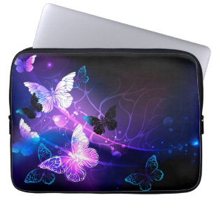 Housse Pour Ordinateur Portable Arrière - plan avec papillons de nuit