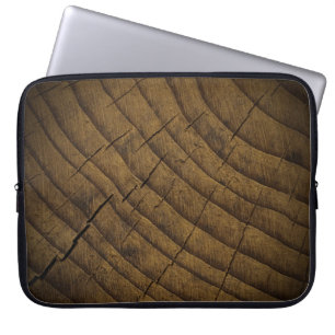 Housse Pour Ordinateur Portable Arrière - plan de pin naturel. Matière première.