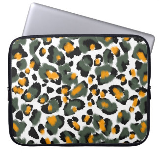 Housse Pour Ordinateur Portable Arrière - plan de texture Poster de animal Leopard