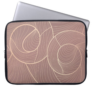 Housse Pour Ordinateur Portable Arrière - plan Motif Luxury Gold Lines