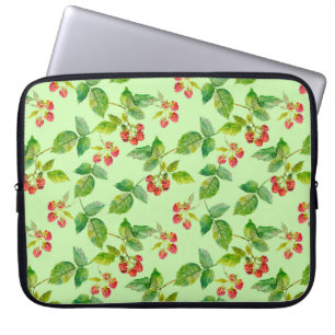 Housse Pour Ordinateur Portable Arrière - plan sans couture avec baies saines - f
