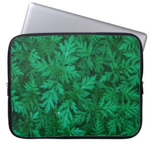 Housse Pour Ordinateur Portable Arrière - plan vert naturel de feuille vert abstra