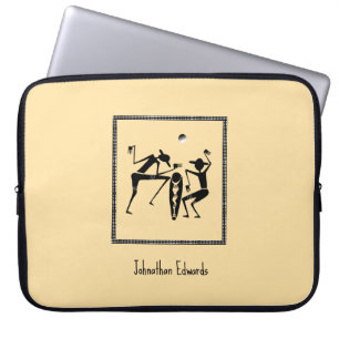 Housse Pour Ordinateur Portable Art Africain, Danse Lune