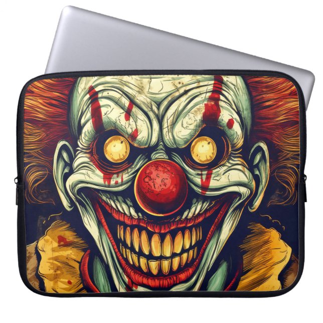 Housse Pour Ordinateur Portable Art clown carnavalesque illustration (Devant)