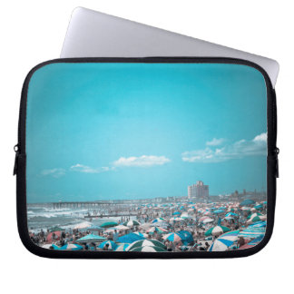 Housse Pour Ordinateur Portable Art de plage côtière du Jersey Shore