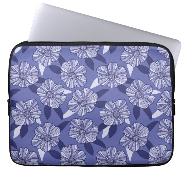 Housse Pour Ordinateur Portable Art Floral Line (Devant)