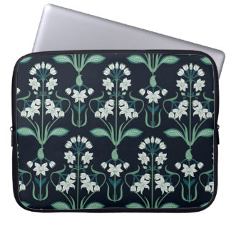Housse Pour Ordinateur Portable Art nouveau floral, abstrait motif sans couture.