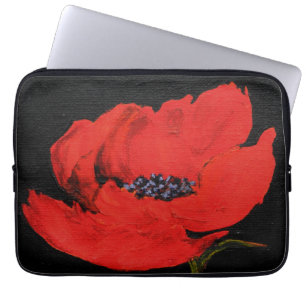Housse Pour Ordinateur Portable Art Red Poppy