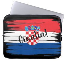Artistic Brushstroke Croate Flag