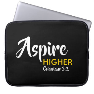Housse Pour Ordinateur Portable ASPIRE HAUT Inspirationnel Christian Black
