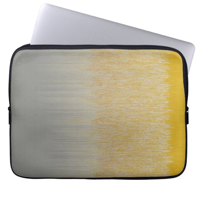 Housse Pour Ordinateur Portable Assemblage Gold et Silver (Devant)