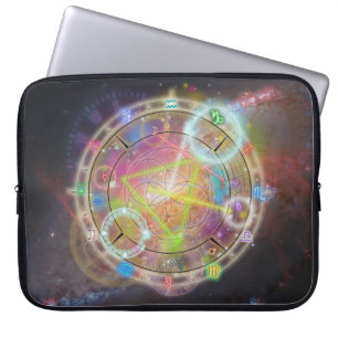 Housse Pour Ordinateur Portable Astrologie zodiaque Carte du corps