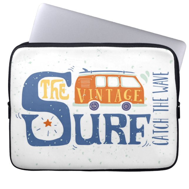 Housse Pour Ordinateur Portable Attrapez l'affiche de vague (Devant)
