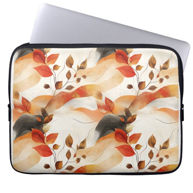 Housse Pour Ordinateur Portable Automne Elegance Motif sans faille (Devant)