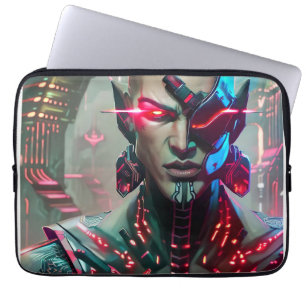 Housse Pour Ordinateur Portable Axis : L'Homme Cybernétique Cyberpunk