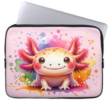 Axolotl souriant multicolore