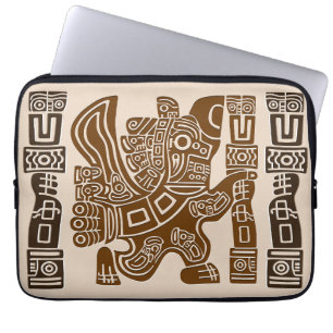Housse Pour Ordinateur Portable Aztec Eagle Guerrier Tribal Art antique