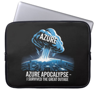 Housse Pour Ordinateur Portable Azure Apocalypse – I Survived the Great Outage