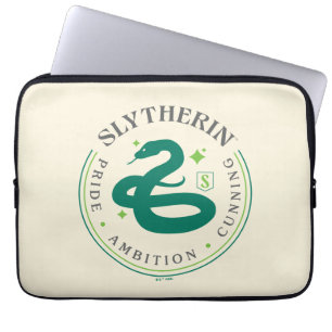 Housse Pour Ordinateur Portable Badge de fierté de la maison SLYTHERIN™ serpent ve
