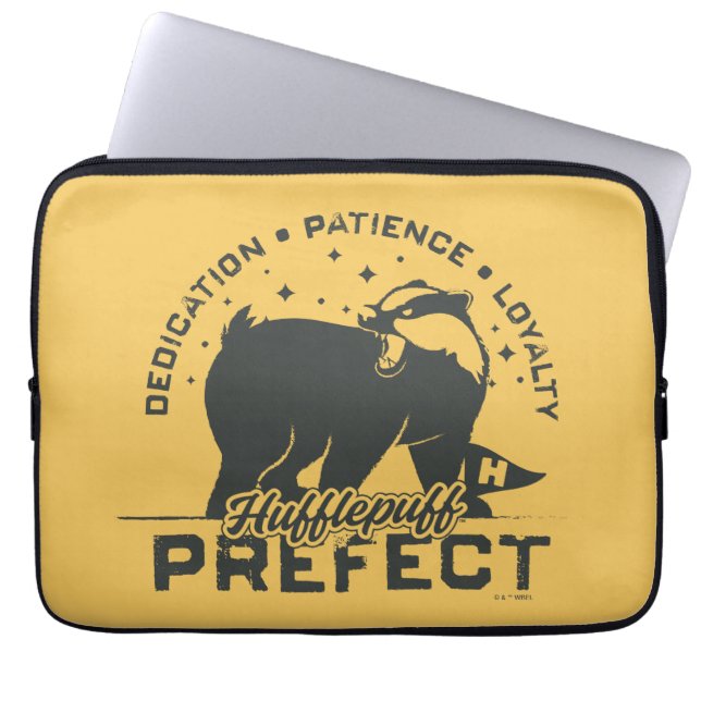 Housse Pour Ordinateur Portable Badge de préconfiguration HUFFLEPUFF™ (Devant)