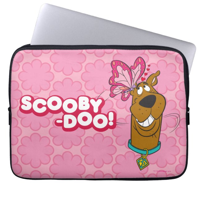 Housse Pour Ordinateur Portable Baisers à papillon Scooby-Doo (Devant)