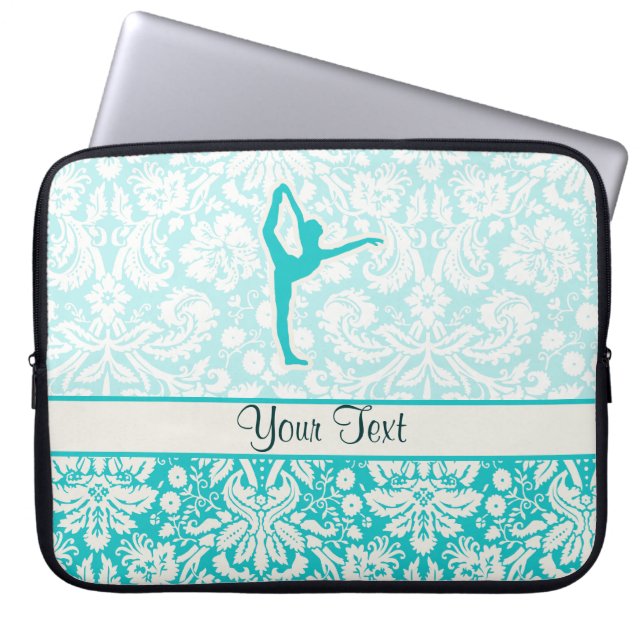 Housse Pour Ordinateur Portable Ballet turquoise (Devant)