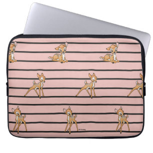 Housse Pour Ordinateur Portable Bambi Assis Avec Le Sourire