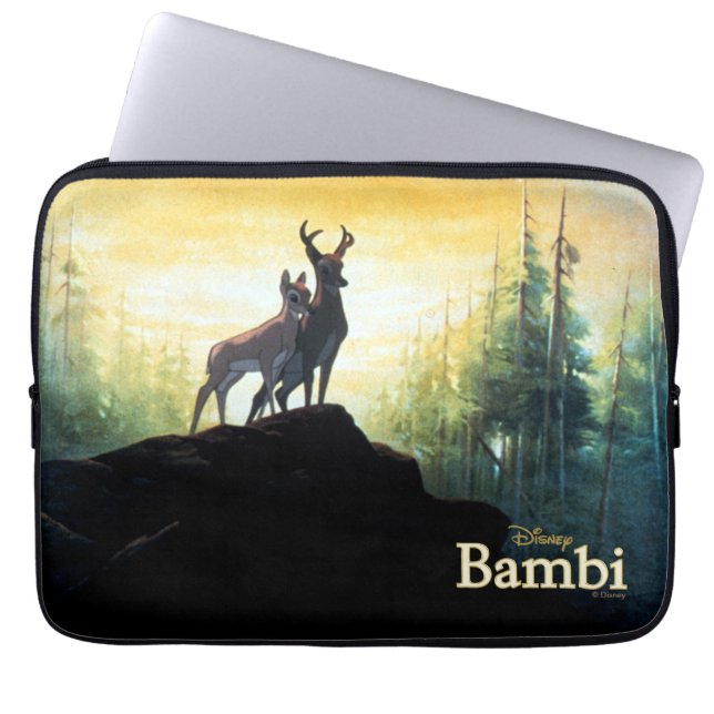 Housse Pour Ordinateur Portable Bambi & Faline sur Cliff (Devant)