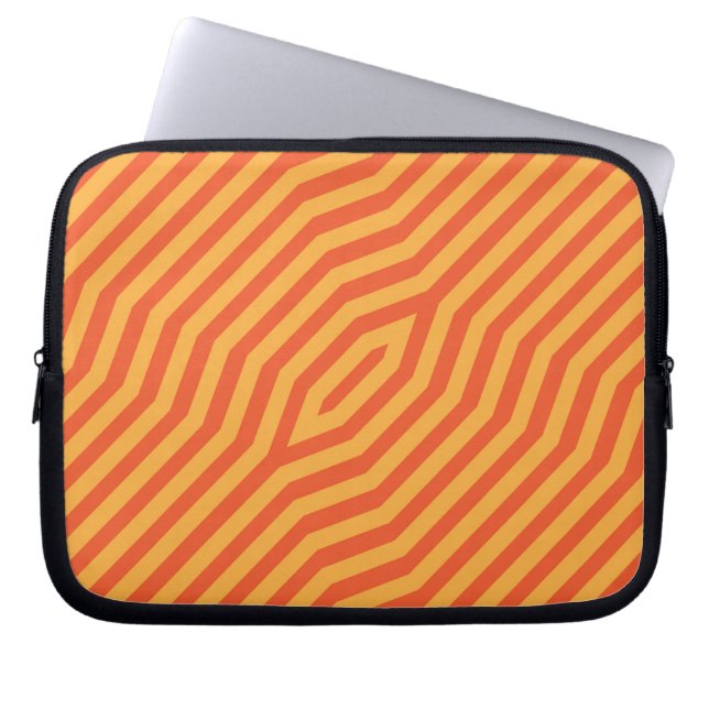 Housse Pour Ordinateur Portable Bandes diagonales symétriques arrière - plan 8 (Devant)