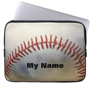 Housse Pour Ordinateur Portable Baseball Votre Nom