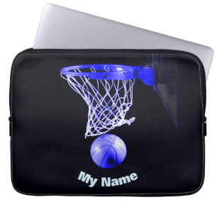 Housse Pour Ordinateur Portable Basket-ball Votre nom
