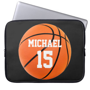 Housse Pour Ordinateur Portable Basket-ball Votre nom