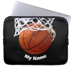 Housse Pour Ordinateur Portable Basket-ball Votre nom