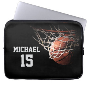Housse Pour Ordinateur Portable Basketball Votre Nom